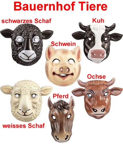 Kinder bauernhof tier maske - bauernhof,