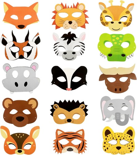 Papier tiermasken - 15, papier-tiermasken