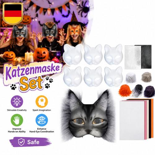 Bastelset katzenmaske diy - bastelset, set