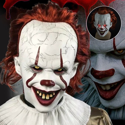 Led pennywise clown maske - pennywise,