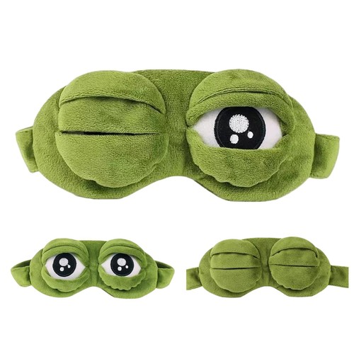 Frosch augenmaske plüsch - augenmaske,