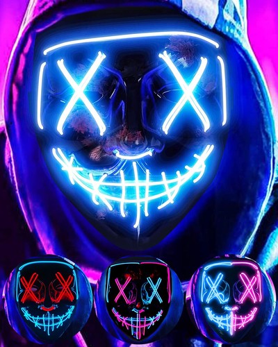 Dwtech led halloween - halloween, maske