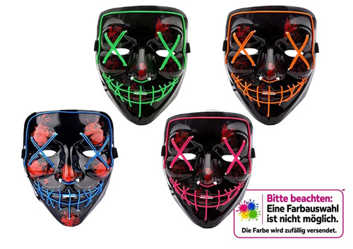 Led maske halloween - led,