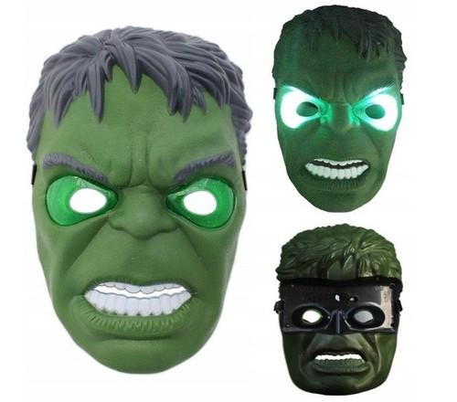 Leuchtende hulk maske mit - maske, led