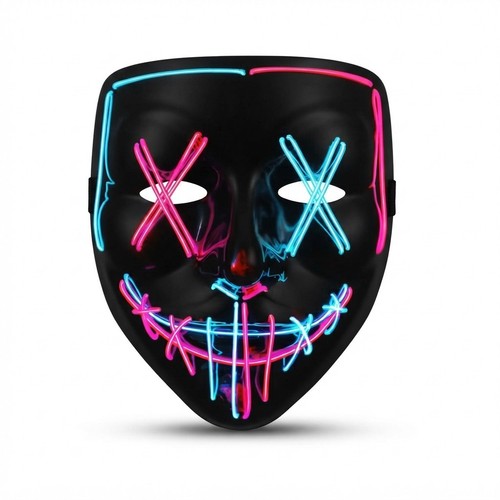 Led halloween maske kinder - led,