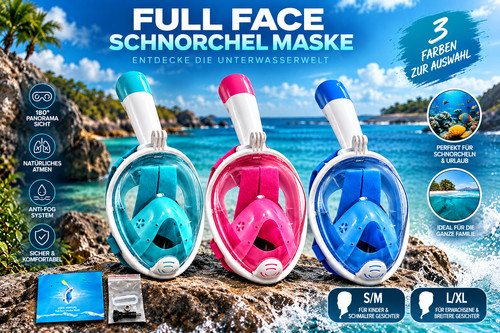 Schnorchelmaske vollmaske - schnorchelmaske,