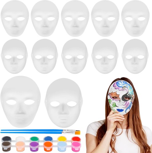 Weiße papier maske stück - maske,