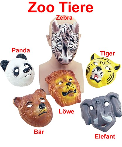 Kinder tier maske - tier, zoo